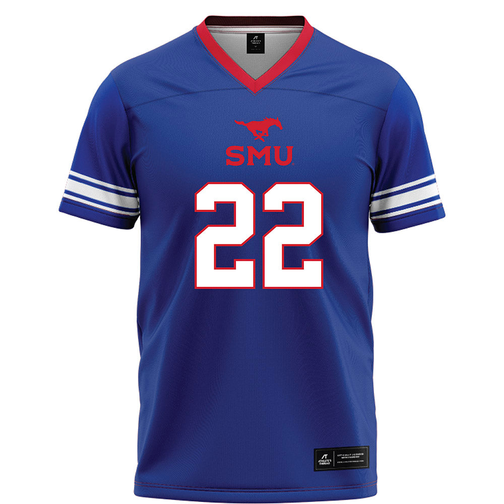 SMU - NCAA Football : Jordyn Adams - Blue Football Jersey-0