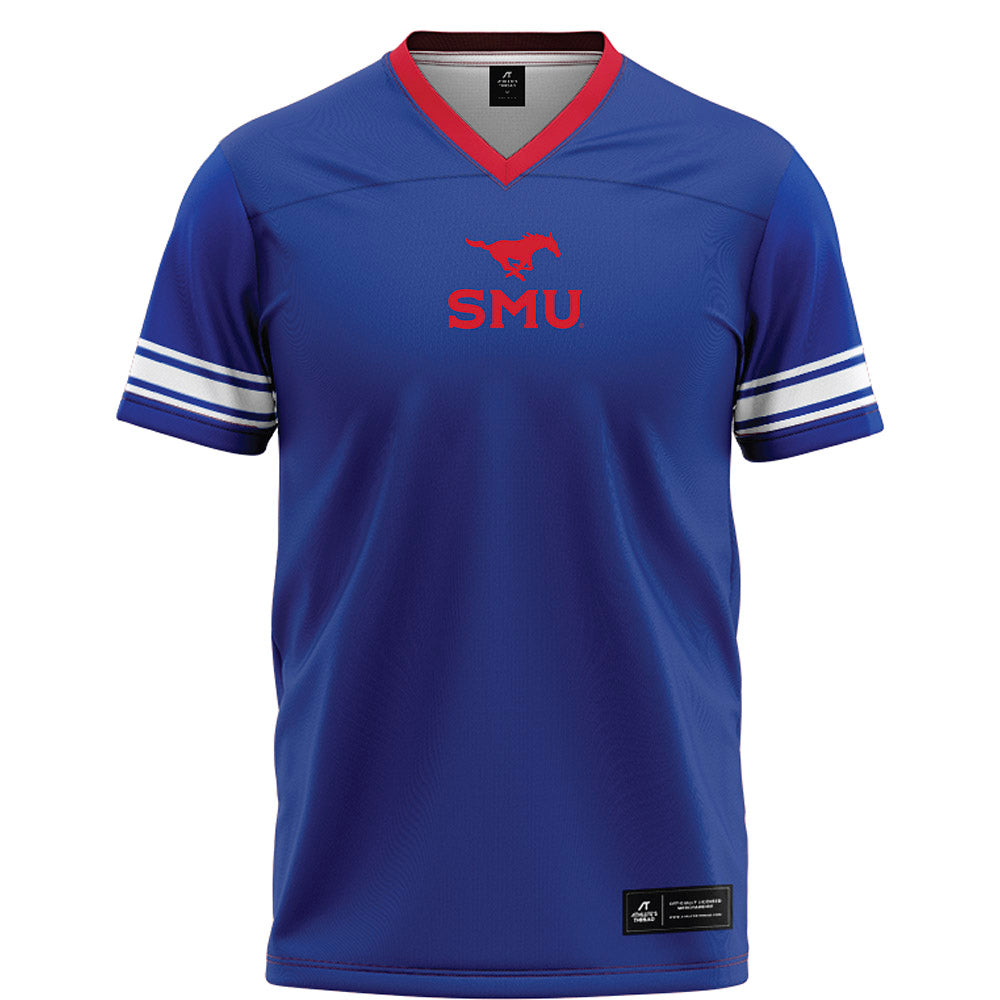 SMU - NCAA Football : Dramekco Green - Blue Football Jersey-0