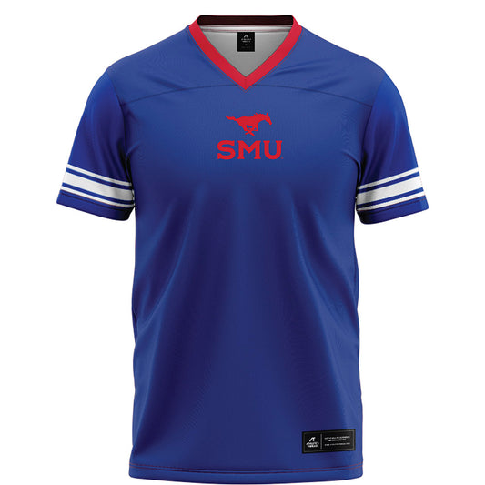 SMU - NCAA Football : Dramekco Green - Blue Football Jersey-0