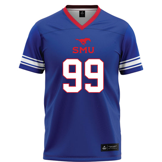SMU - NCAA Football : Nick Reed - Blue Football Jersey-0