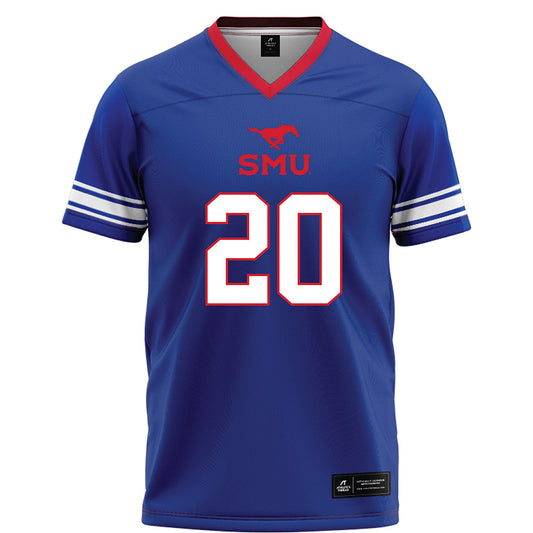 SMU - NCAA Football : Deuce Gilbert - Blue Football Jersey-0