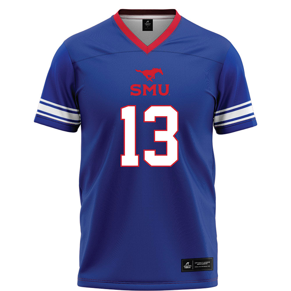 SMU - NCAA Football : Daylon Singleton - Blue Football Jersey-0