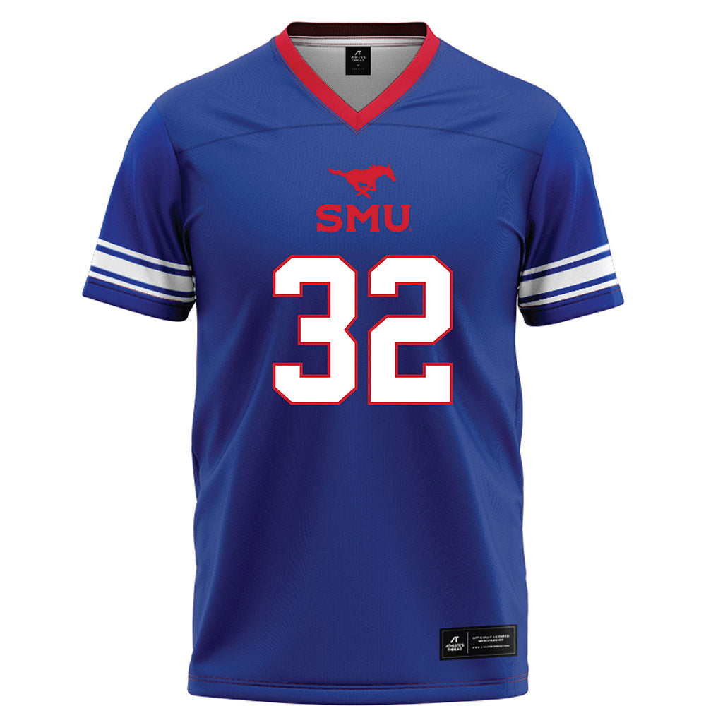 SMU - NCAA Football : Jamal Anderson - Blue Football Jersey-0