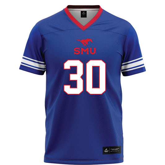 SMU - NCAA Football : Kenneth Goodwin - Blue Football Jersey-0