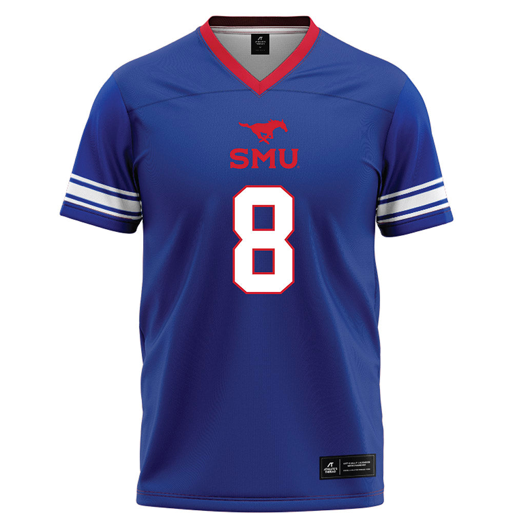 SMU - NCAA Football : Marcellus Barnes Jr. - Blue Football Jersey-0