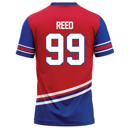 SMU - NCAA Football : Nick Reed - Red Football Jersey-1