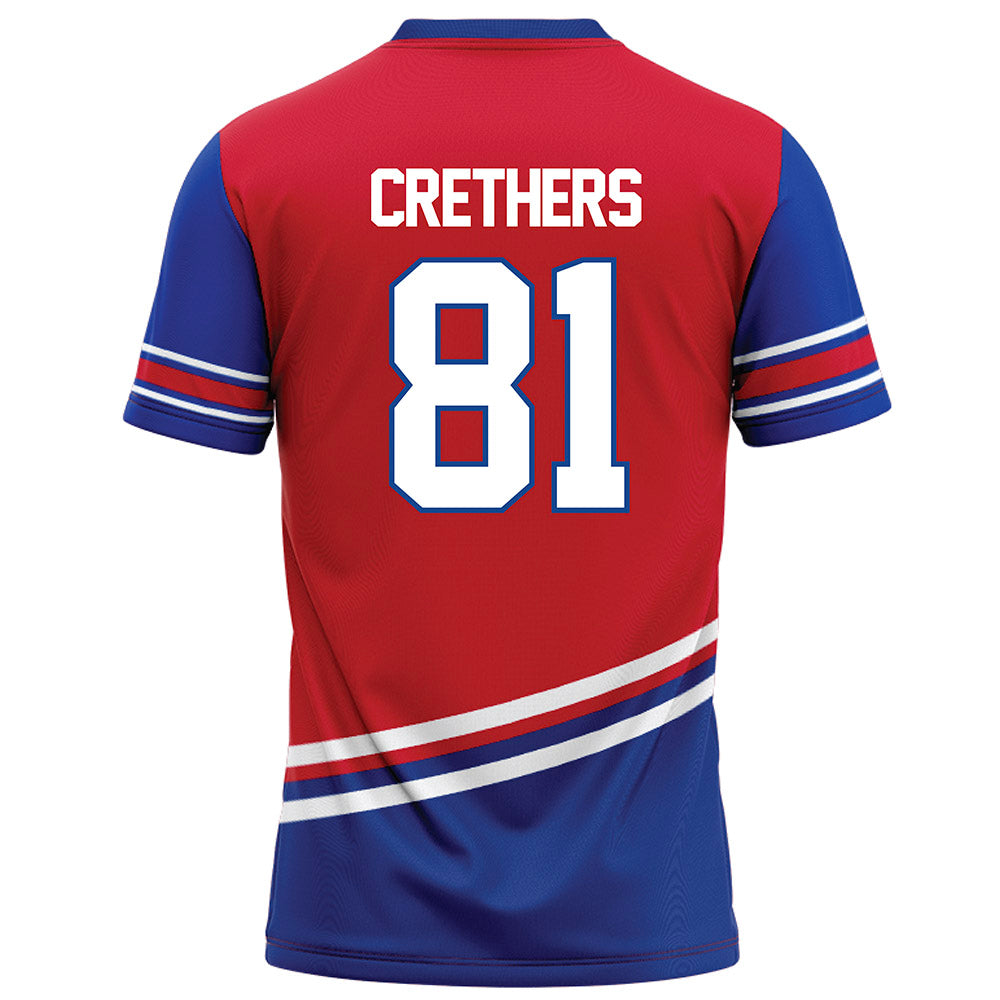 SMU - NCAA Football : Ty Crethers - Red Football Jersey-1