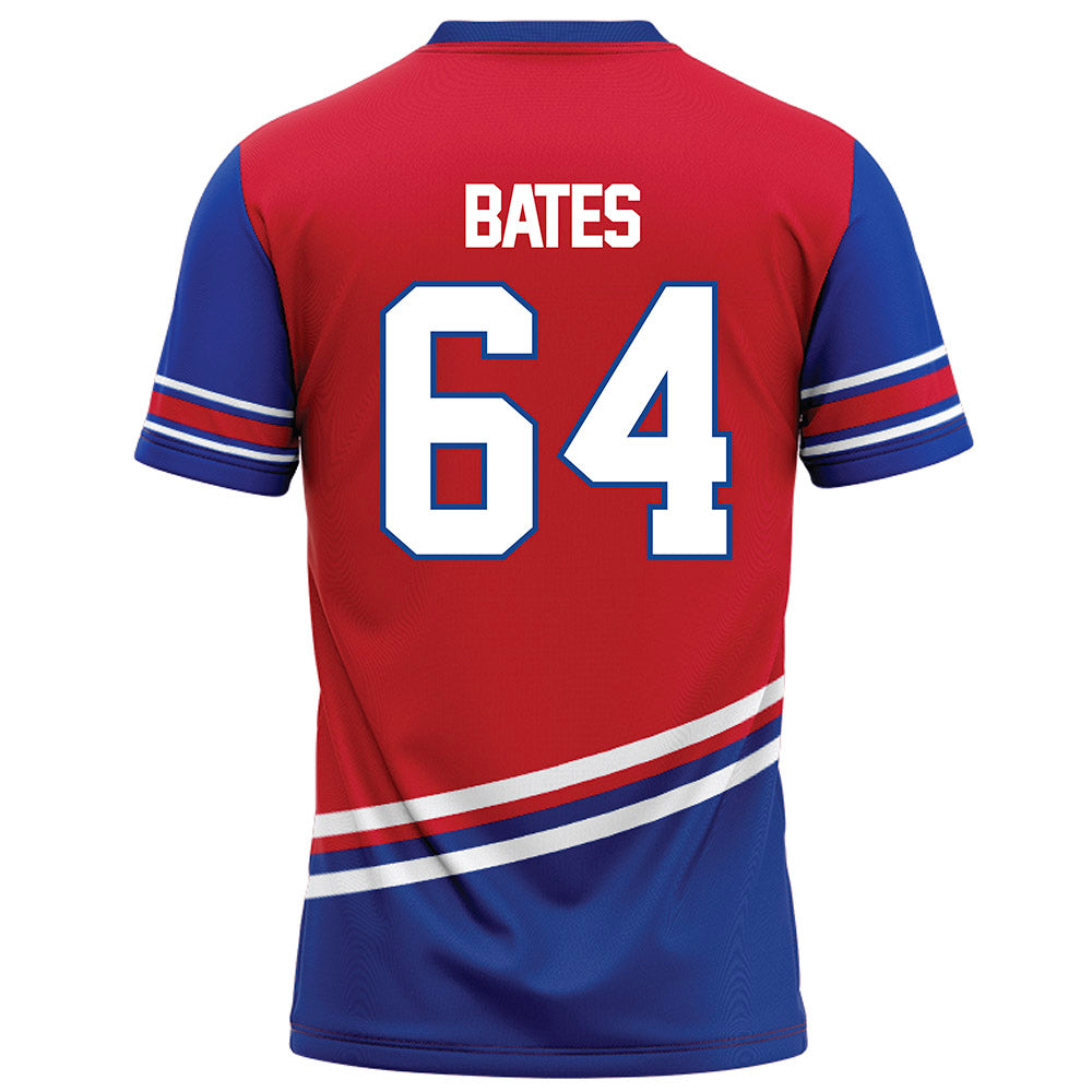 SMU - NCAA Football : Joshua Bates - Red Football Jersey-1