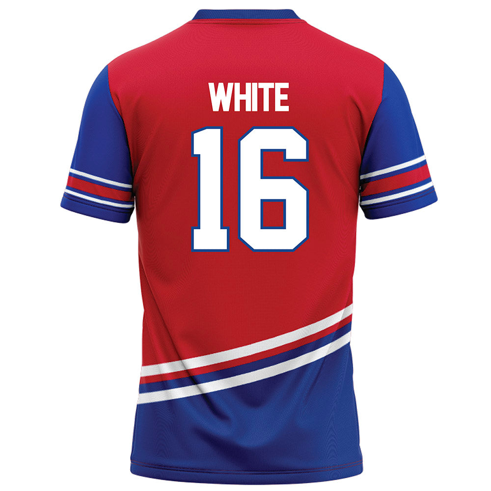 SMU - NCAA Football : Marques White - Red Football Jersey-1