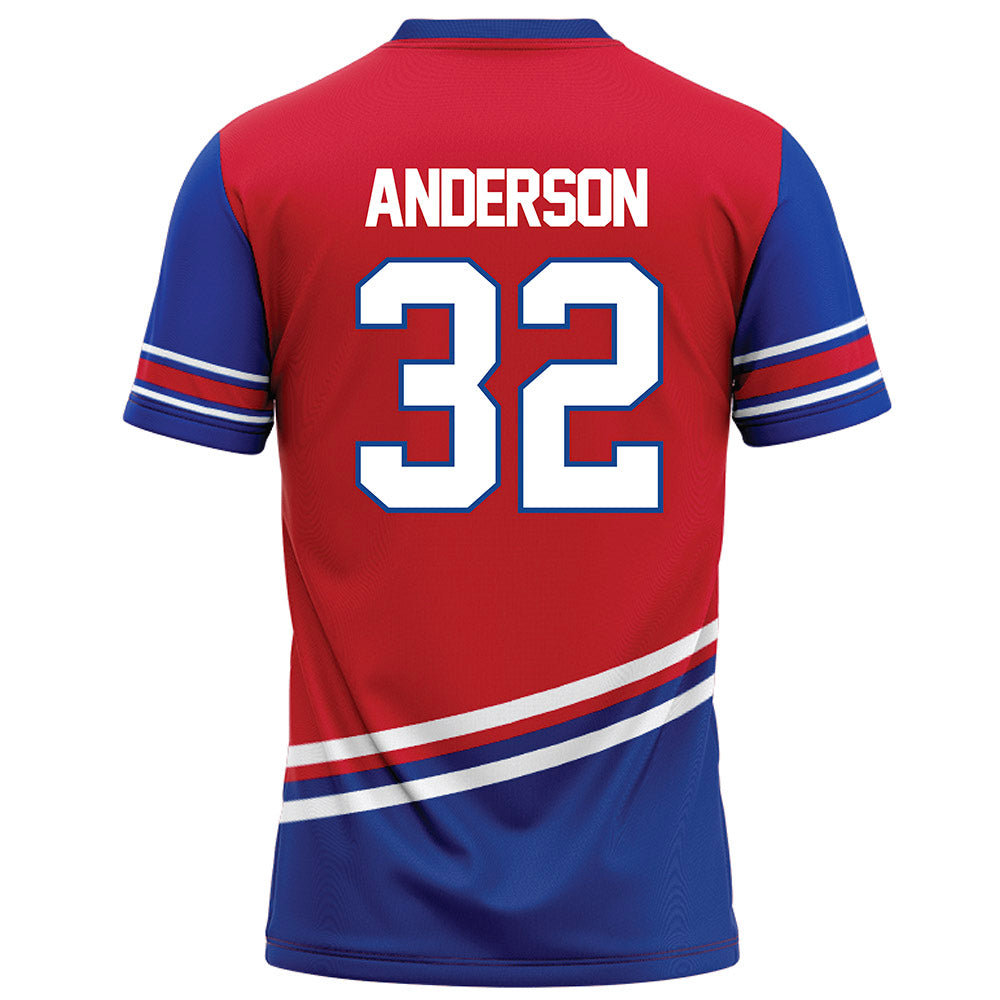 SMU - NCAA Football : Jamal Anderson - Red Football Jersey-1