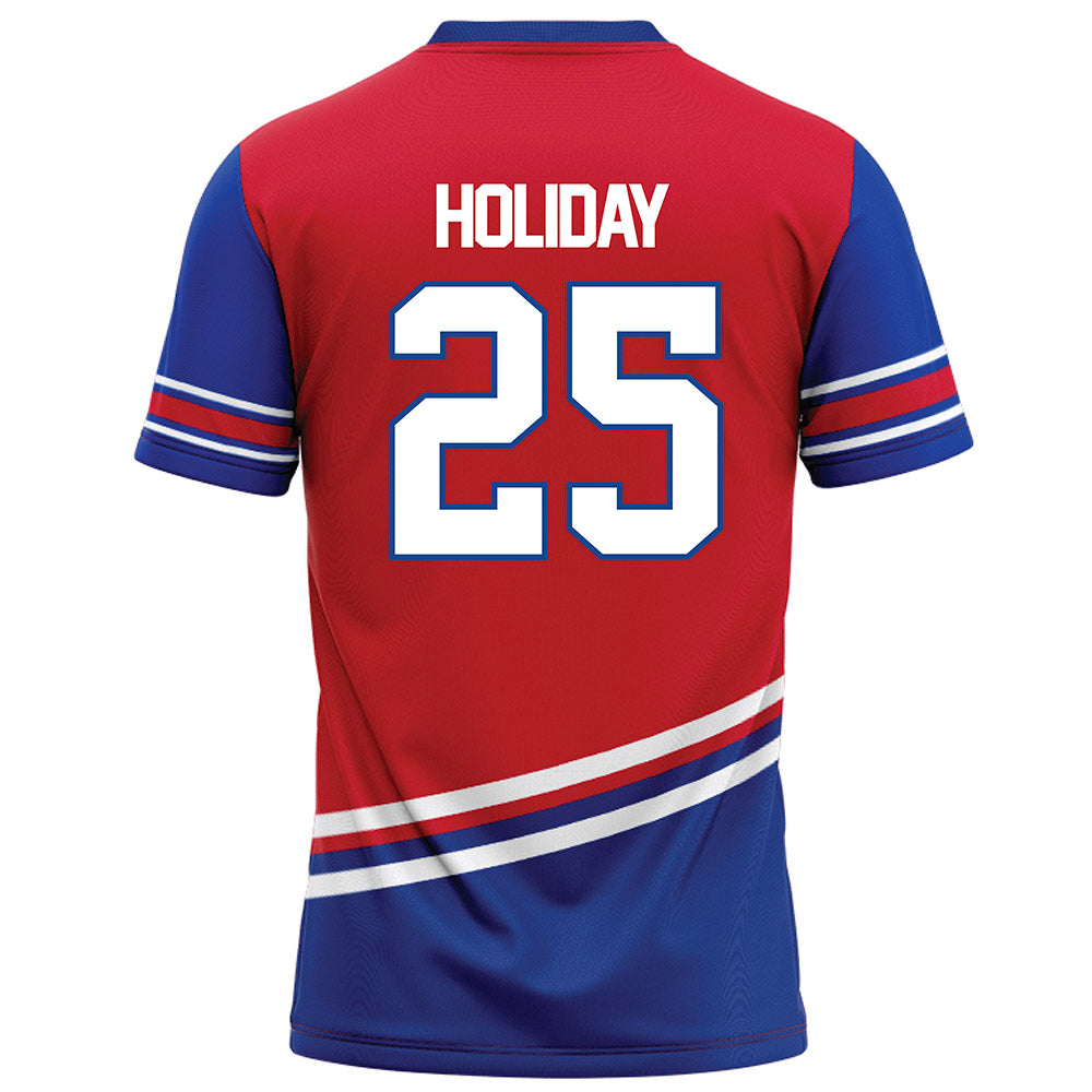 SMU - NCAA Football : Javion Holiday - Red Football Jersey-1