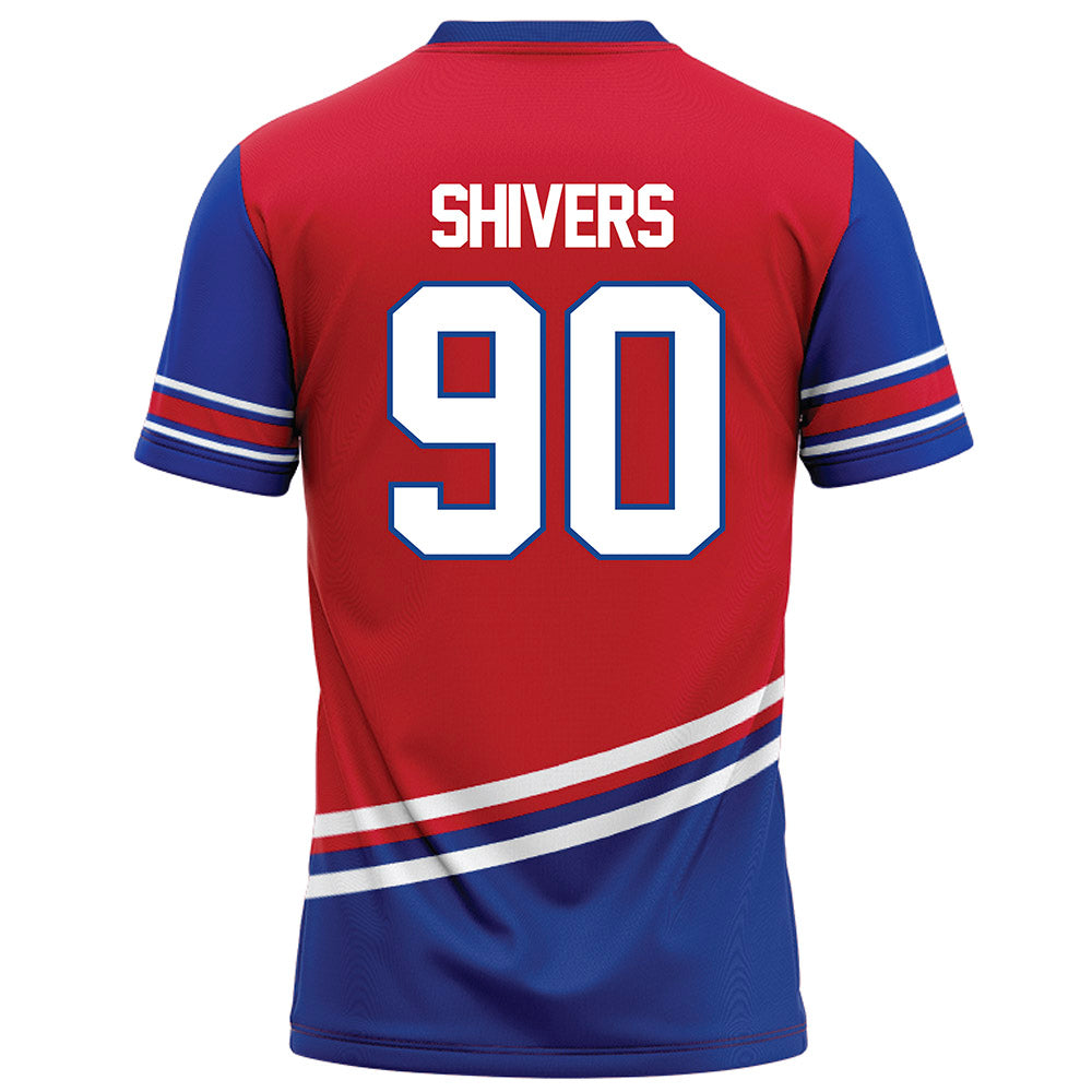 SMU - NCAA Football : Jalen Shivers - Red Football Jersey-1