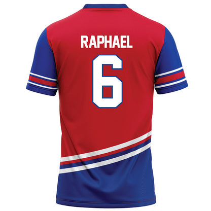 SMU - NCAA Football : Kendrick Raphael - Red Football Jersey-1