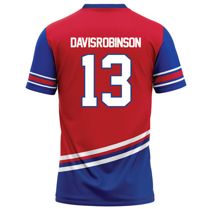 SMU - NCAA Football : Jaelyn Davis-Robinson - Red Football Jersey-1