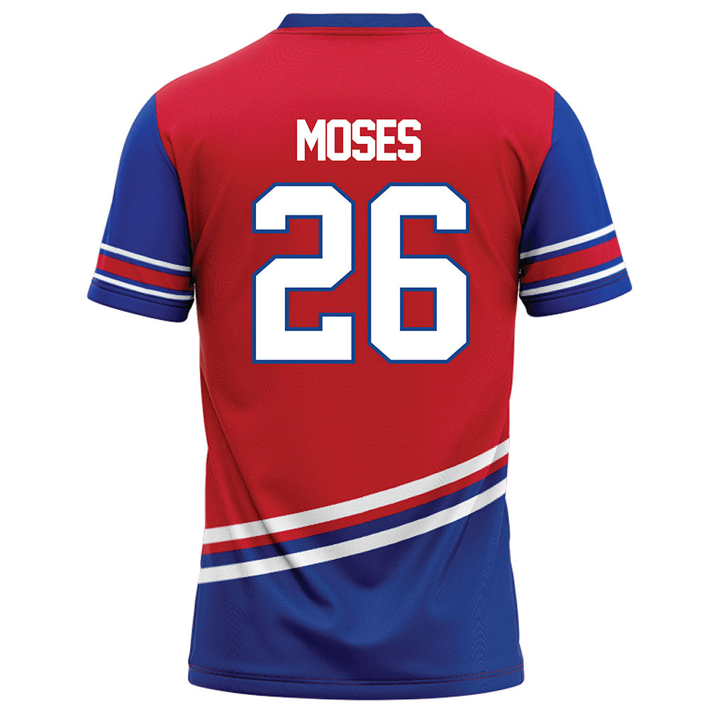 SMU - NCAA Football : Jaylen Moses - Red Football Jersey-1