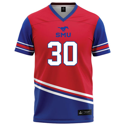 SMU - NCAA Football : Kenneth Goodwin - Red Football Jersey-0
