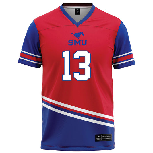 SMU - NCAA Football : Daylon Singleton - Red Football Jersey-0