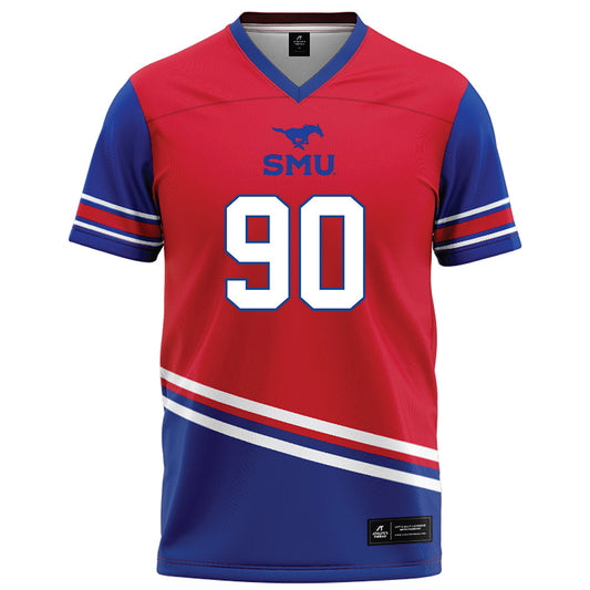 SMU - NCAA Football : Jalen Shivers - Red Football Jersey-0