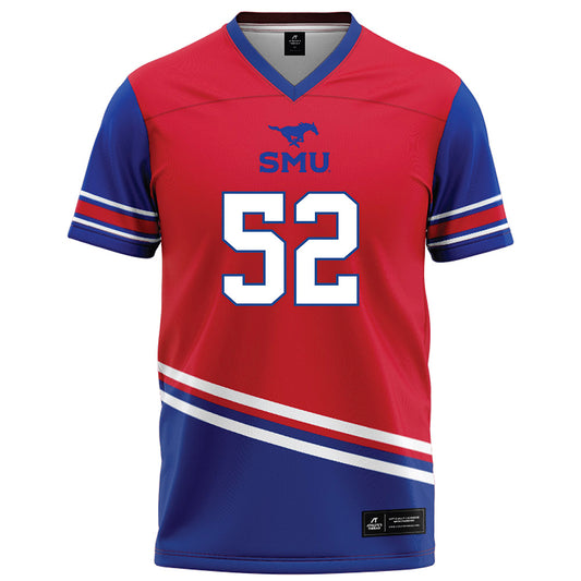SMU - NCAA Football : Pupungatoa Katoa - Red Football Jersey-0