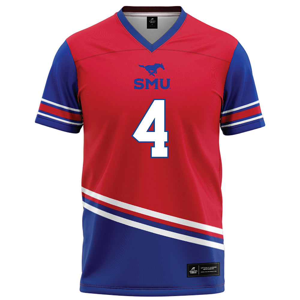 SMU - NCAA Football : Jayvon Thomas - Red Football Jersey-0