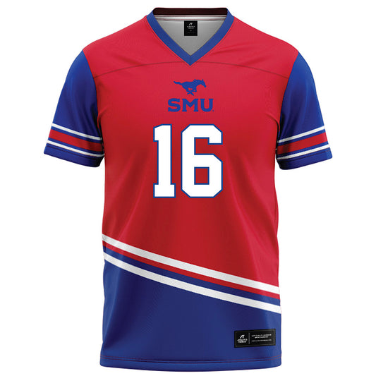SMU - NCAA Football : Marques White - Red Football Jersey-0