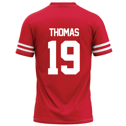 Houston - NCAA Football : Kaleb Thomas - Red Football Jersey-1
