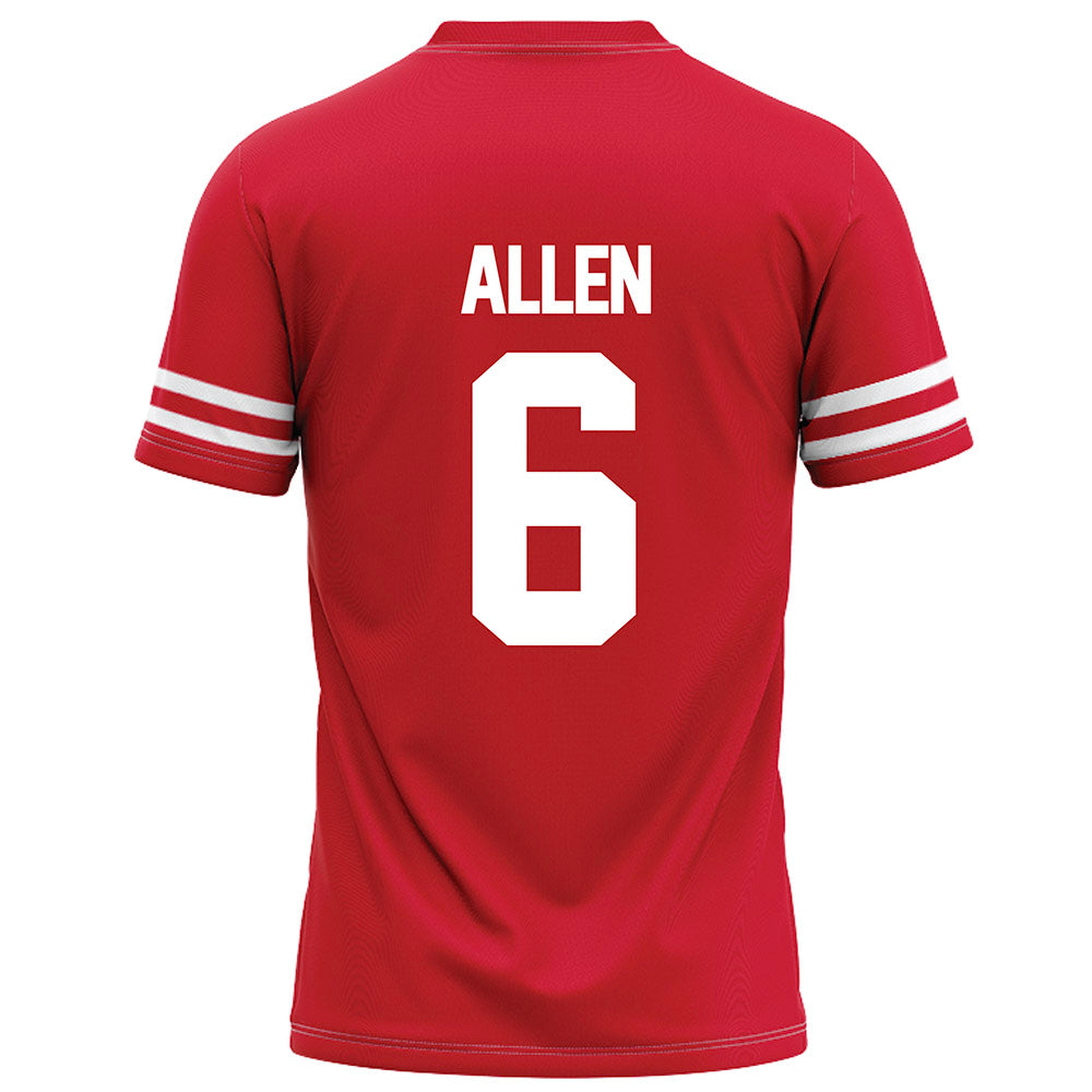 Houston - NCAA Football : Jordan Allen - Red Football Jersey-1