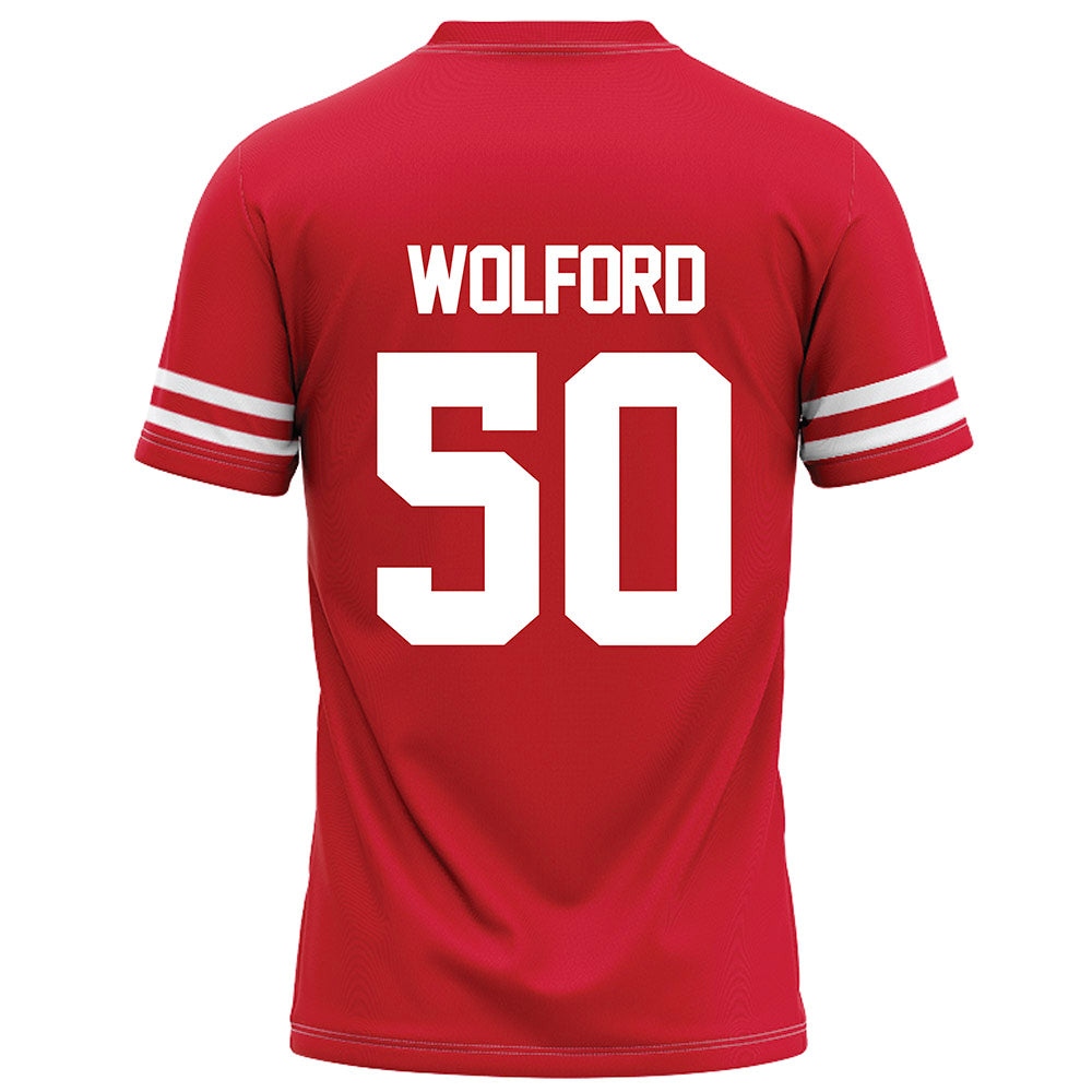 Houston - NCAA Football : Aaron Wolford - Red Football Jersey-1