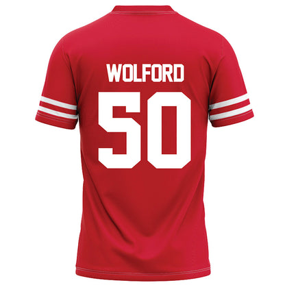 Houston - NCAA Football : Aaron Wolford - Red Football Jersey-1