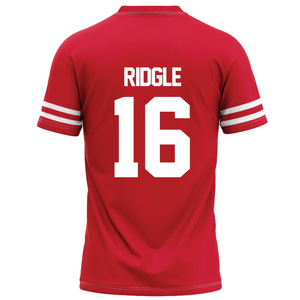 Houston - NCAA Football : Jayshon Ridgle - Red Football Jersey-1