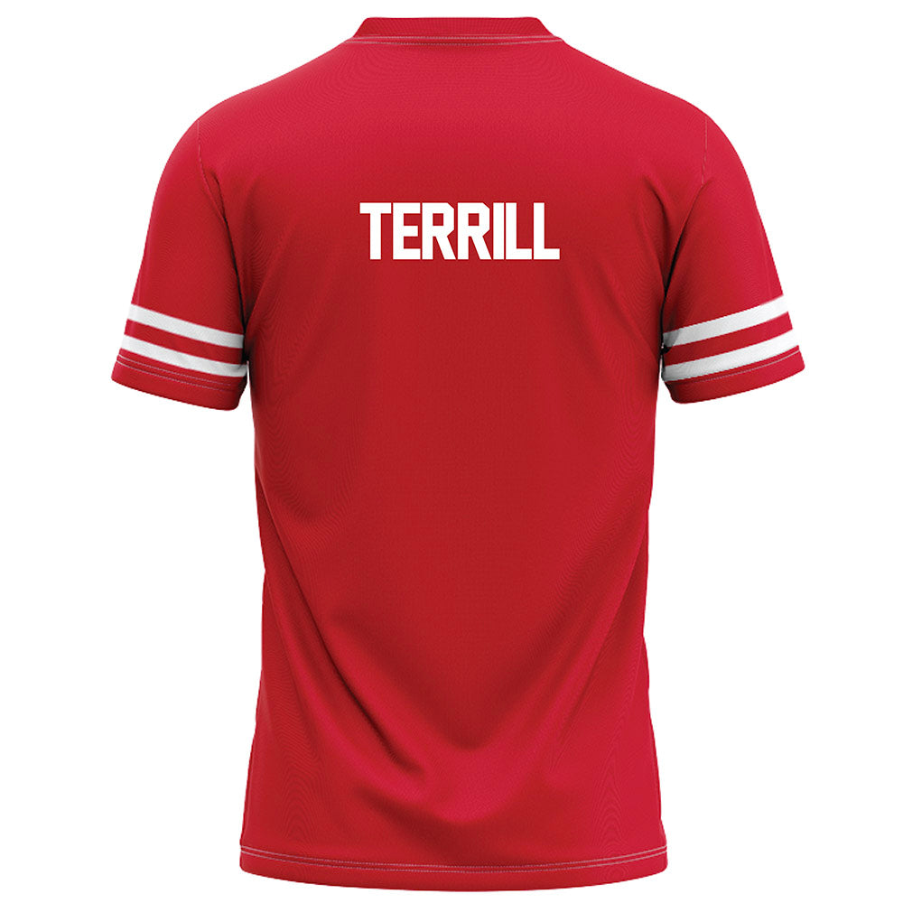 Houston - NCAA Football : Drew Terrill - Red Football Jersey-1