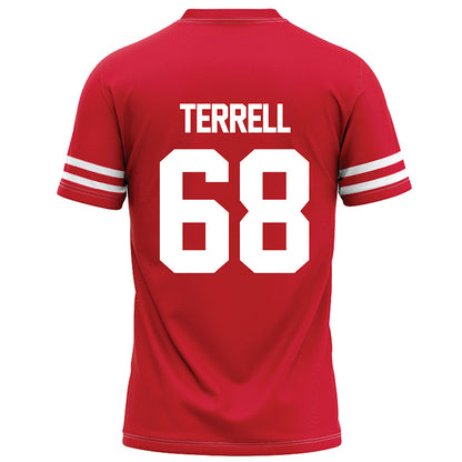 Houston - NCAA Football : Sean Terrell - Red Football Jersey-1