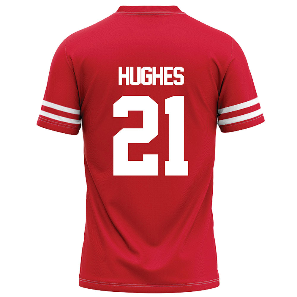 Houston - NCAA Football : Makhi Hughes - Red Football Jersey-1