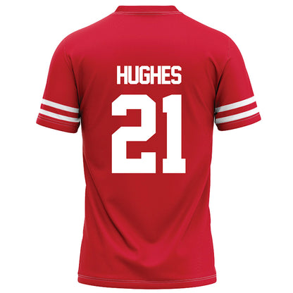 Houston - NCAA Football : Makhi Hughes - Red Football Jersey-1