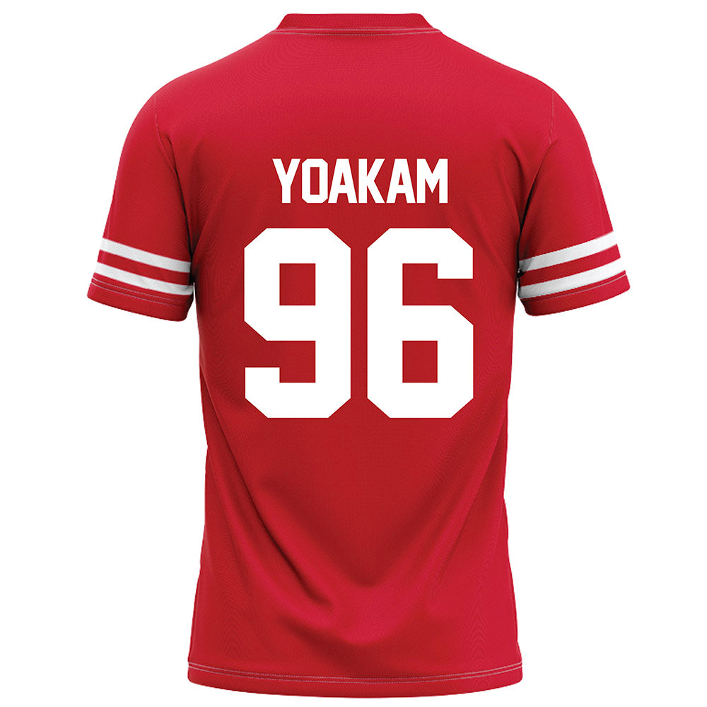 Houston - NCAA Football : Zac Yoakam - Red Football Jersey-1