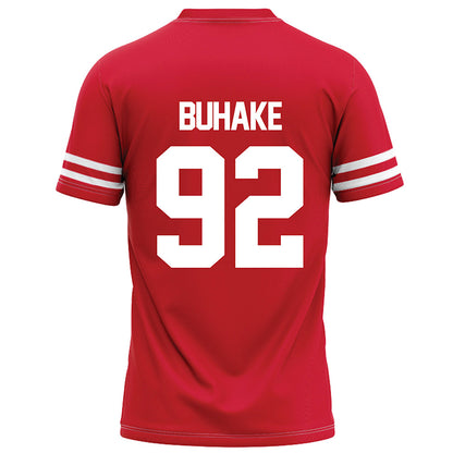 Houston - NCAA Football : Travis Buhake - Red Football Jersey-1