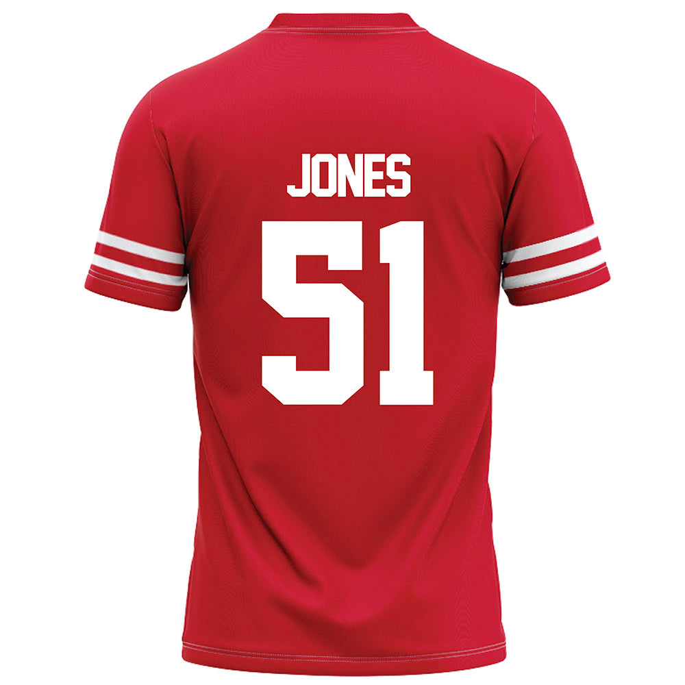 Houston - NCAA Football : Hunter Jones - Red Football Jersey-1