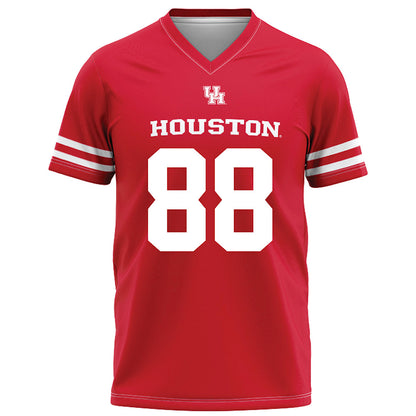 Houston - NCAA Football : Jacory Thurman - Red Football Jersey-0