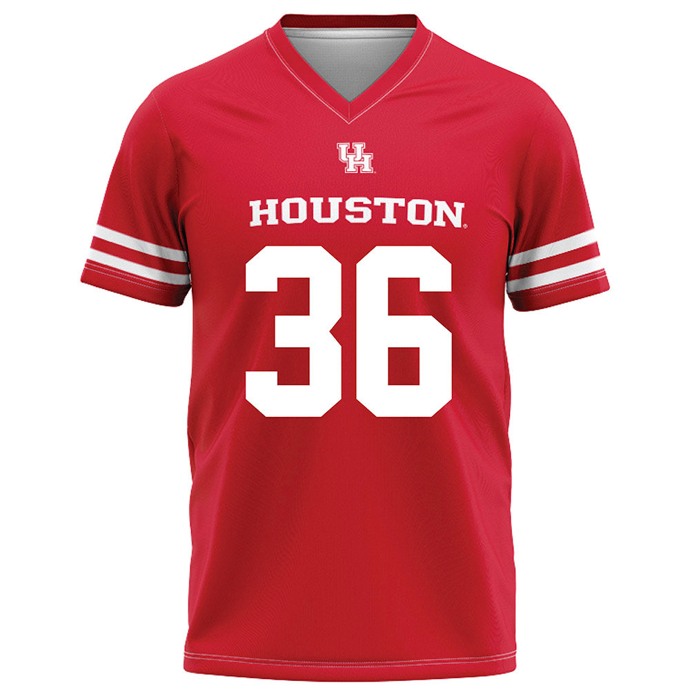 Houston - NCAA Football : Liam Riley - Red Football Jersey-0