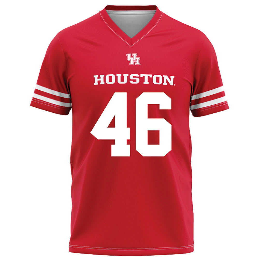 Houston - NCAA Football : Jeffrey Strozier - Red Football Jersey-0