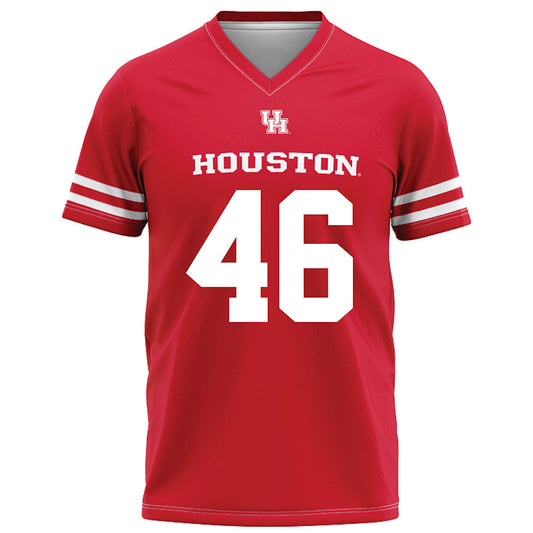 Houston - NCAA Football : Jeffrey Strozier - Red Football Jersey-0