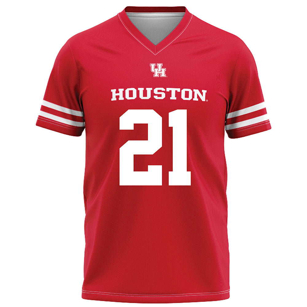 Houston - NCAA Football : Makhi Hughes - Red Football Jersey-0