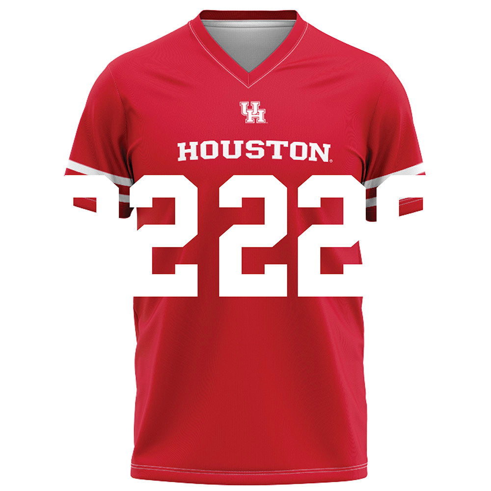 Houston - NCAA Football : Jack Newhouse - Red Football Jersey-0