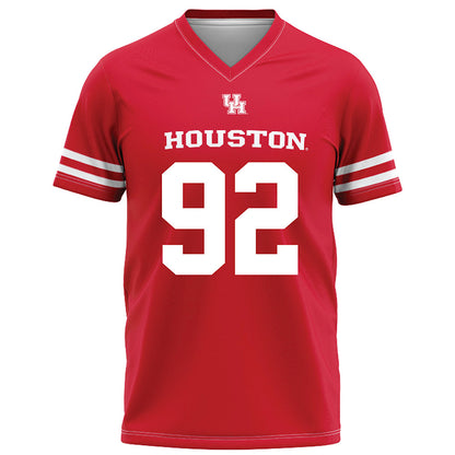 Houston - NCAA Football : Travis Buhake - Red Football Jersey-0
