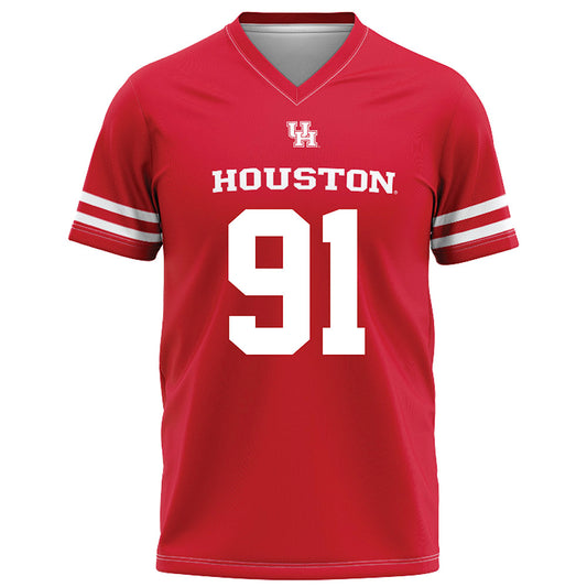 Houston - NCAA Football : Kaleb Walker - Red Football Jersey-0