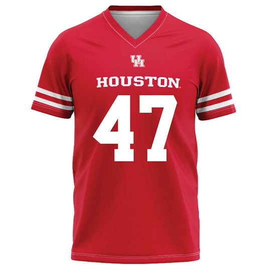 Houston - NCAA Football : Anthony Saragusa - Red Football Jersey-0