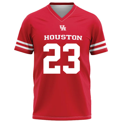 Houston - NCAA Football : John Hebert - Red Football Jersey-0