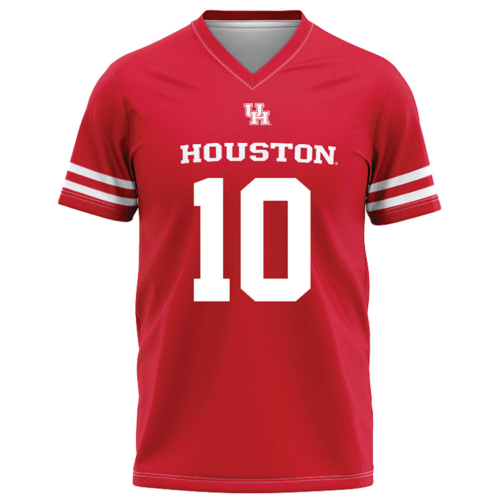 Houston - NCAA Football : Canon Toon - Red Football Jersey-0