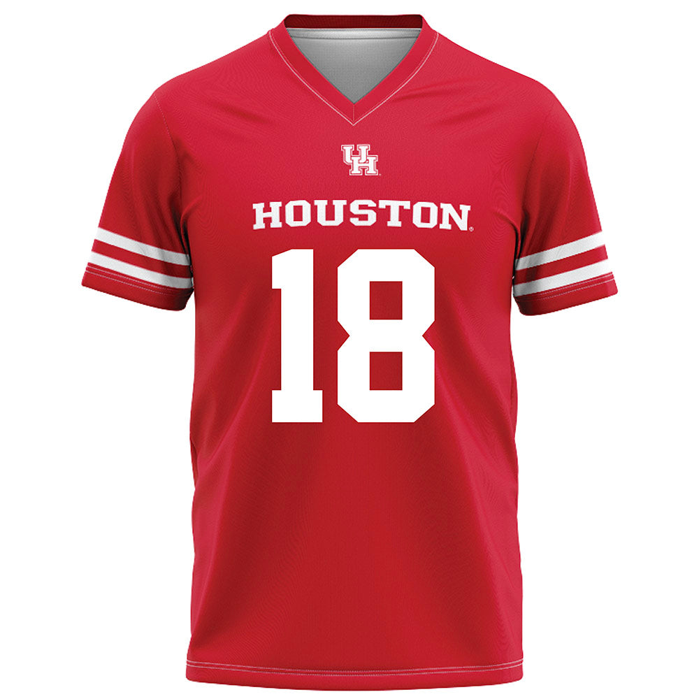 Houston - NCAA Football : Tyson Turner - Red Football Jersey-0