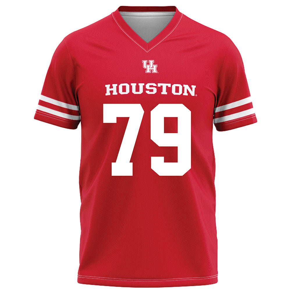 Houston - NCAA Football : Alvin Ebosele - Red Football Jersey-0